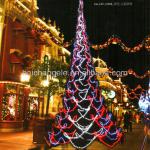 Multicolor colorful feather silk Led christmas tree colorful light-HD962
