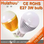 [Huizhuo lighting]CE ROHS E14/E27 non dimmable led lamp,Epistar high power e27 led lamp from china factory-E27-3