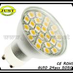 gu10 led 50w halogen replacement 330Lm 3.5W 10V-30V DC CE&amp;RoHS-GU10-24SMD-C