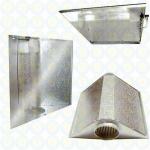 Air cooled reflector growlight for hydroponics-