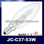 E14 C35 candle light bulbs Energy-efficient halogen-JC-C37-53W