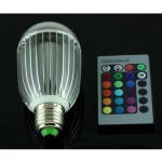 E27 9W Remote Control Color Changing LED Light Bulb RGB Color Lamp SLM-0242-