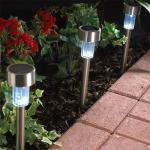 2013 Low Price Bronze Solar Garden Light-SLT-G001P