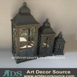 Antique woodern candle lantern-MDNEW3943