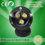 3W Solar Led Landscape lLighting 12v,(WW/CW/R/G/B/Y),High Quality Epistar led 300-330LM,2 Years Warranty-LS04-3x1W