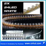 2x24 LED Linear Flexible Strip Car Lights 24cm White-H048