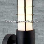 modern outdoor bollard wall light with grill-AM-AL1042B