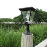 4w short height overture new design JY-0008A-4W-D-31W solar pillar light, with PIR, CE-JY-0008A-4W-D-31W