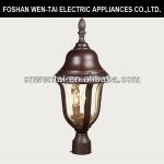 E27 bulb brown outdoor pillar lamp-DH-1893S
