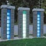 solar glass brick lamp-