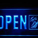 160115B Open Permanent Make Up Beauty Salon Trendy Style LED Light Sign-100001B