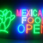 60060 Mexican Food Open Burrito Quesadilla Delicious Nachos Tequila LED Sign-60060