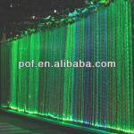 Green Wall Drop Chandelier , PMMA optic fiber light , plastic chandelier crystals-DS392