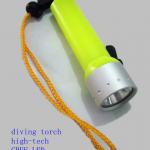 Supply waterproof fluorescent ABS CREE led diving torch