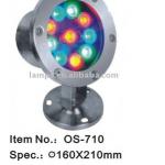china manufacturer soluxled 10W rgb waterproof led underwater light IP68 Stainless Steel pool lights