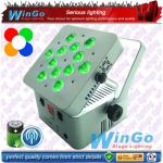 WG-G3038A 12*15w rgbaw 5in1 wireless DMX battery powered led up light/wash lighting for wedding&amp;fancy professional events-WG-3038A