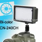 CN-240CH Bi-color LED light LED on camera light video light for Canon 5D 7D 600D 550D-CN-240CH