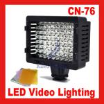 Hot CN-76 LED Video Light Camcorder DV Lighting 5400K with Filters For Camera-A709
