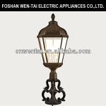 100W british antique pillar lighting for outdoor