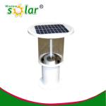 2 year Warranty 38cm 4W 6V solar garden pillar lights