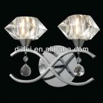 2013 hot sale elegance modern flower shade glass for bedroom crystal wall light BX-0770/2