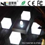 2013 new invention color changing rechargable led cube,led cube light for bar,cafe,garden,home decoration NLT-B003