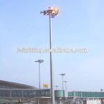 20M 25M 30M 35M flood light poles, high mast lighting pole tower with raising &amp; lower system 1000W HGIH MAST LIGHTINGPOLE