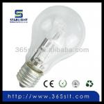 220v 53w high quality 1500h A60 E27 Eco halogen lamp A60