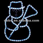 2D decorative LED christmas rope light snowman motif OB-LF-337