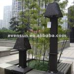 2pcs PE rattan garden light ESR-21041