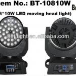 36pcs 10 watt DMX led zoom wash light BT-10810W zoom