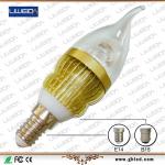 3W E14 led candle,3w -5w e14 &amp; b22 led candle light bulbs LV7CL-3