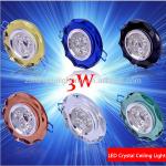 3W LED Downlight Ceiling Lamp indoor Energy saving CE ROHS 300-330lm Cool|Warm White 2 years warranty blue/Green/Gold TR-TH-C003