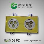 3x1W x2 Crystal LED Downlight,dimmable style with high quality Lux-CL-DI-3LED*2-S-W-AC