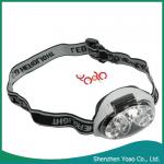 6 Pcs LED 12000CD 3 Mode Super Bright Headlamp Light 3pcs AAA Batteries Black