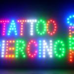 60057 Tattoo Piercing Nautical Creation Romantic Famous Tribal Wing LED Sign 60057