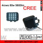 80W 4 row Cree XPG led light bar 4x4 for truck jeep WK-OLX44