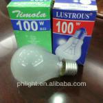A55/A60 220V Frosted Incandscent Bulb from Manufacturer bulb-1