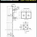 A8 6MT SOLAR LED STREET LIGHT POLE, 35W LED, 3 RAINY DAYS BACKUP, 12H FULL POWER