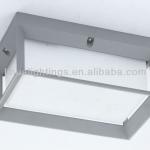 Aluminium E27 outdoor wall lamp with opal PC diffuser AMB-1002