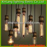 Best quality E27 brass vintage bulb holder with edison bulb china factory XL-002 aluminum+copper
