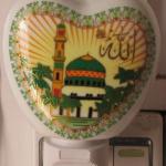 Ceramic Aromatherapy Nightlight with Muslim scriptures Y06