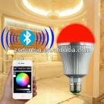 Color temperature and brightness adjustable wireless wifi bluetooth control LED bulb light Bulb ZJ-C02