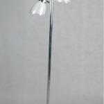 Contemporary Style Adjustable 3-Light Floor Lamp- Blue Plastic Shade LTS006