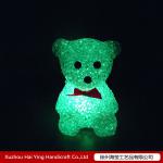 Crystal grain color flashing romantic LED lighting lovely teddy bear