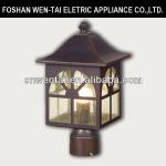 E27 house LED decoration square lighting standing alumium post lights(DH-1373)