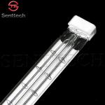 Energy saving quartz glass short-wave twin-tube infrared emitter STSTW