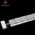 Energy saving quartz glass white coated infrared tube STSTW