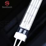 Energy saving short wave infrared halogen quartz glass twin lamp STSTW