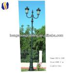 European style high quality outdoor two lights decorative street lighting pole HS-L-180